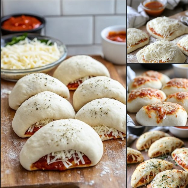 Easy Cheesy Homemade Pizza Pockets