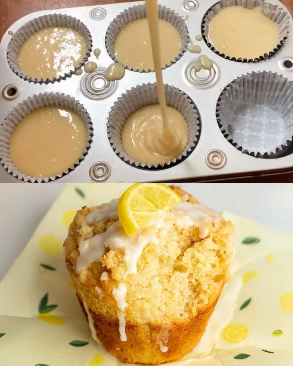 Moist Vegan Lemon Muffins