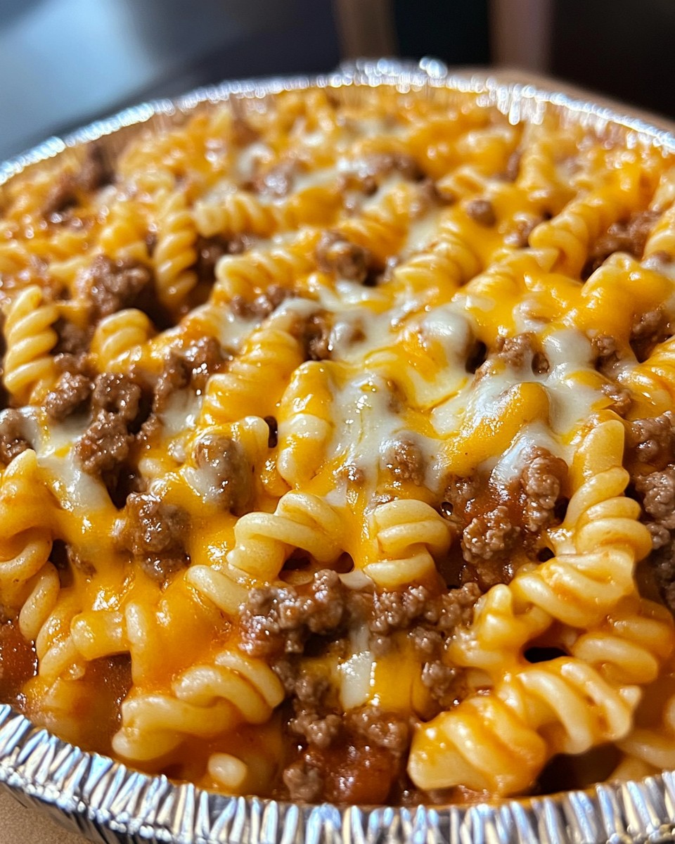 Cheesy Sloppy Cheeseburger Pasta