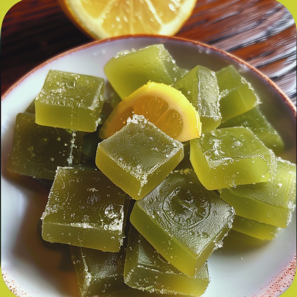 Green Tea, Lemon & Ginger Chews