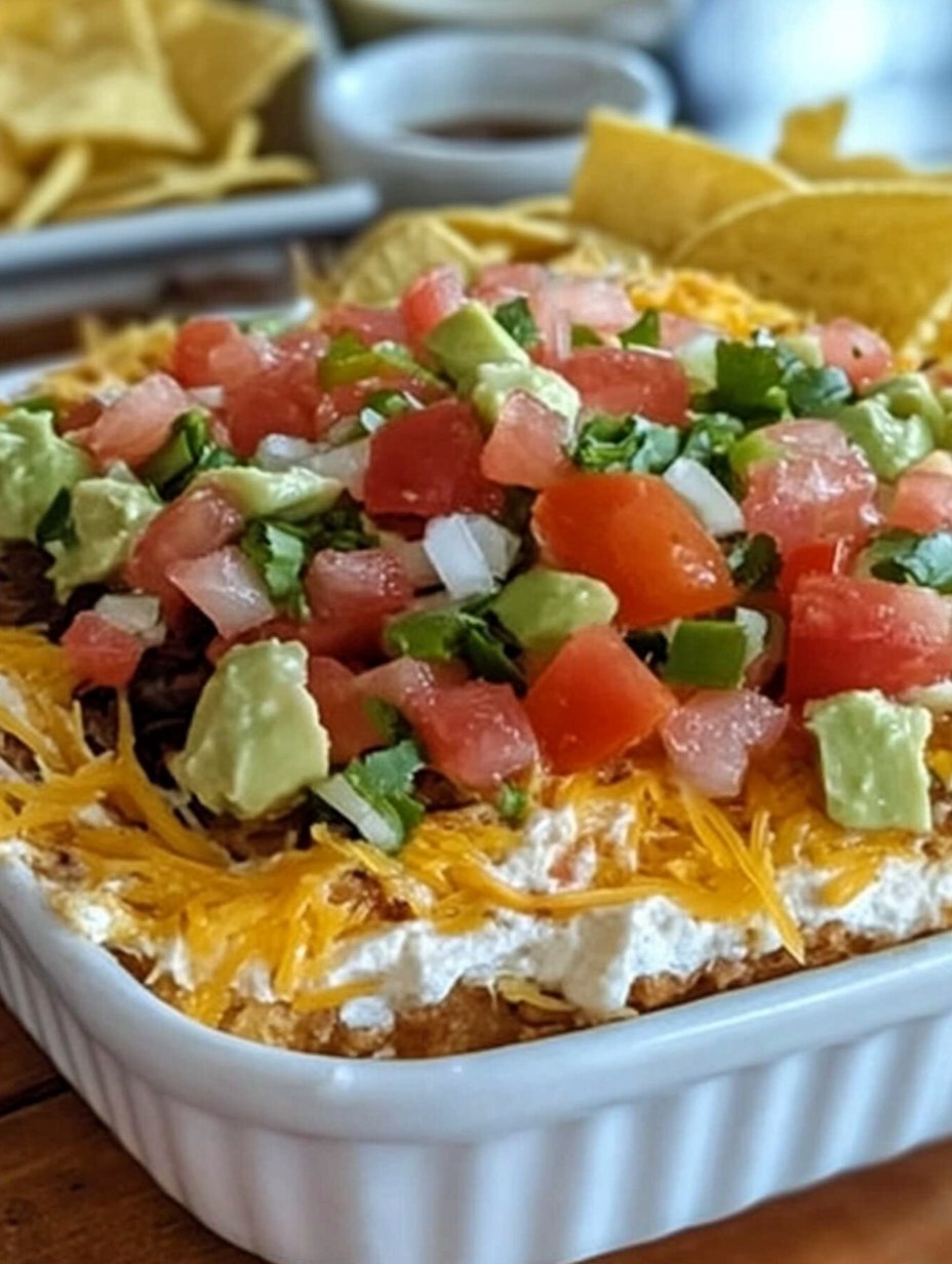 7 Layer Taco Dip Delicious