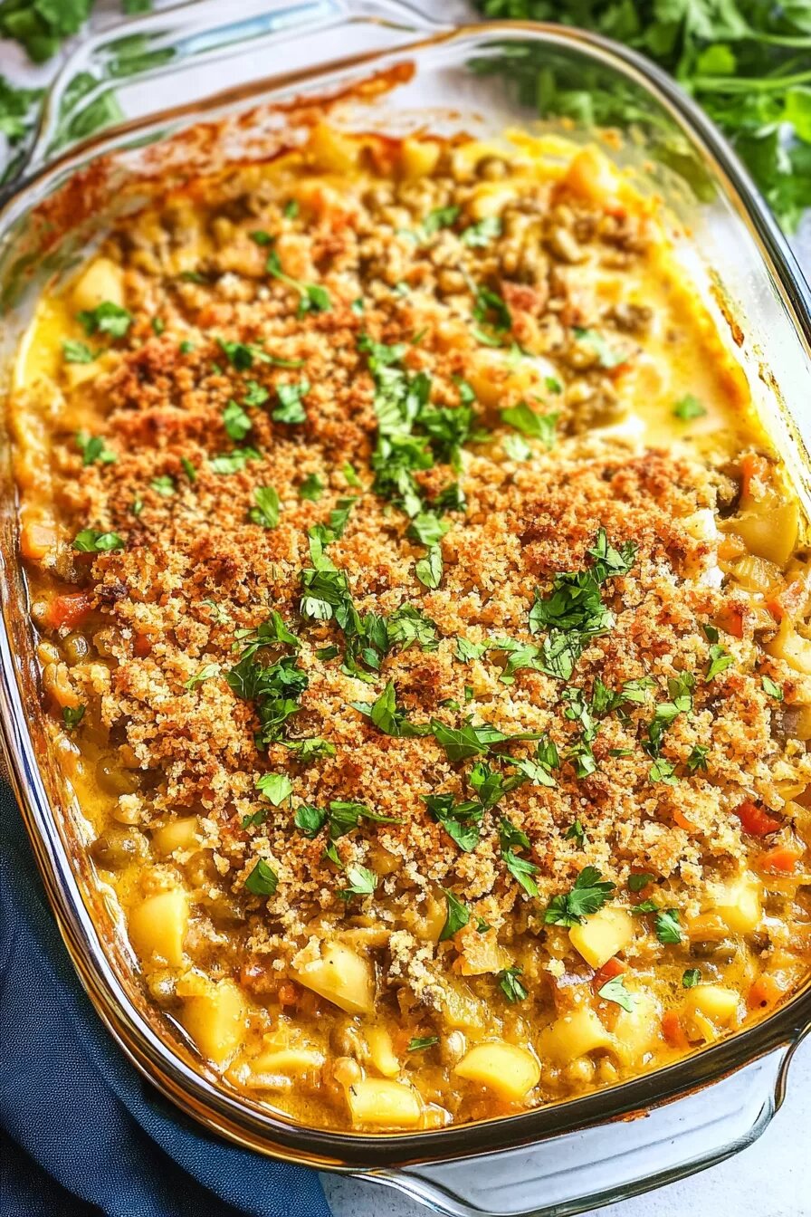 Chicken and Stuffing Casserole