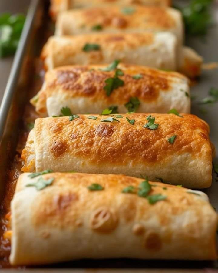 Baked Chicken Chimichangas