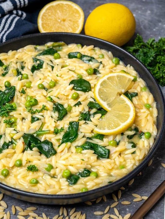 Vegan Lemon Orzo