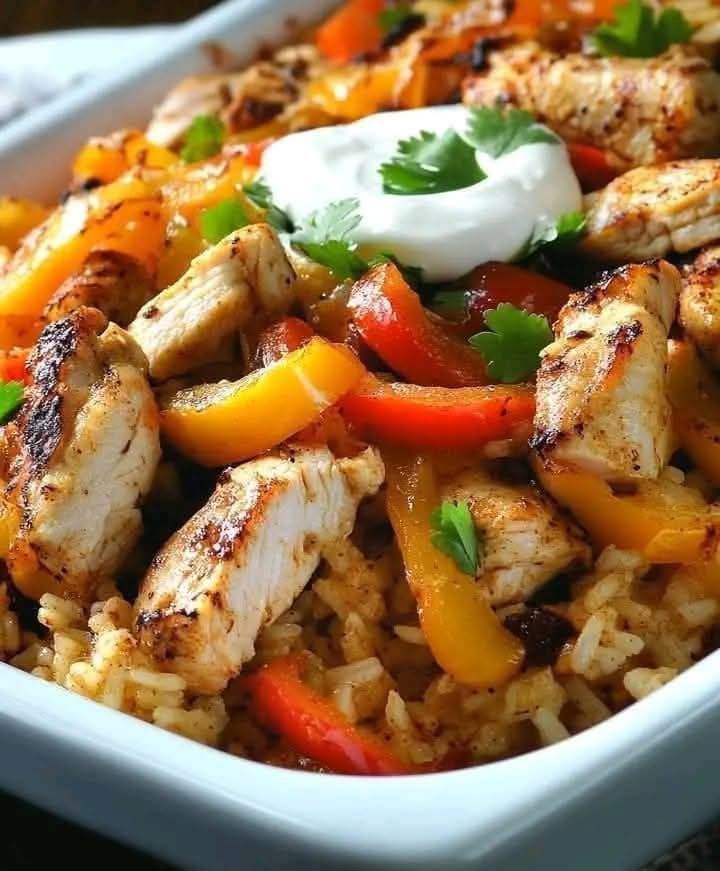 Fajita Chicken Casserole