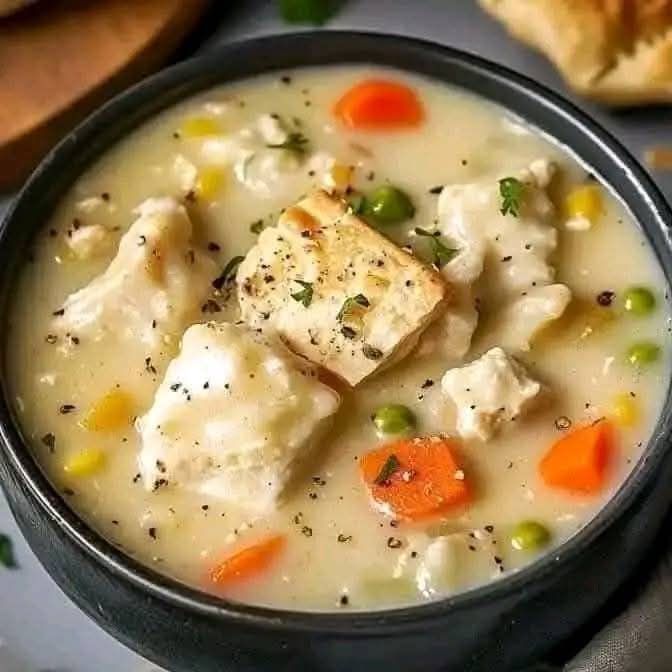 Soupe de tarte au poulet