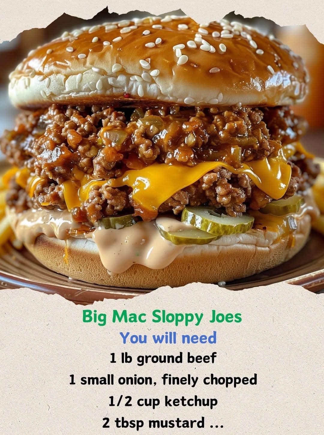 Big Mac Sloppy Joes