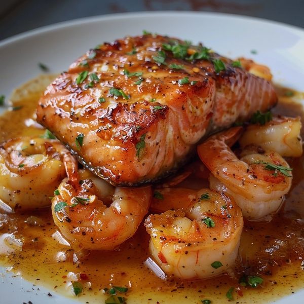 Cajun Salmon and Shrimp