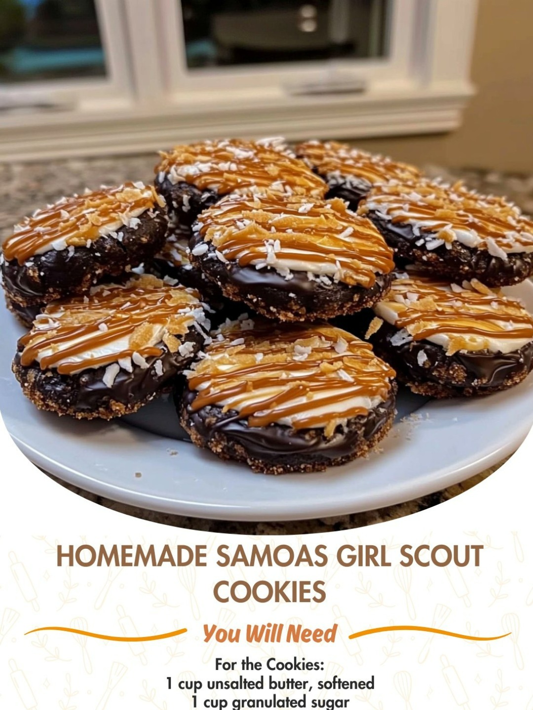 Homemade Samoas Girl Scout Cookies