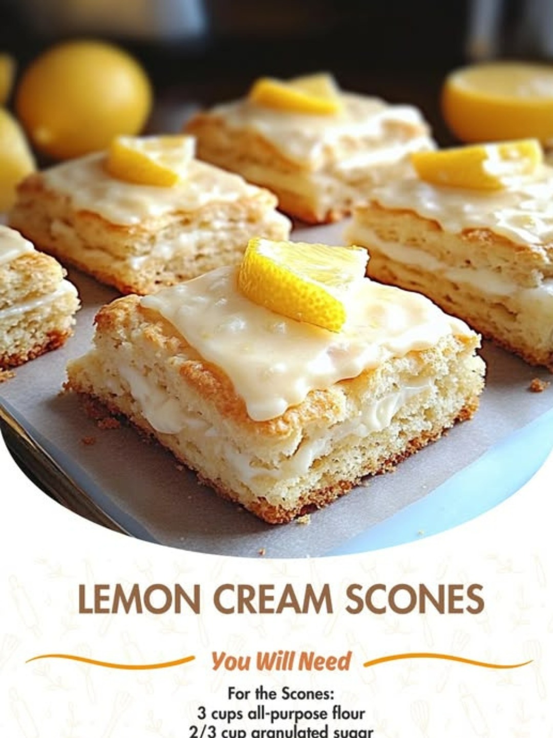 Lemon Cream Scones