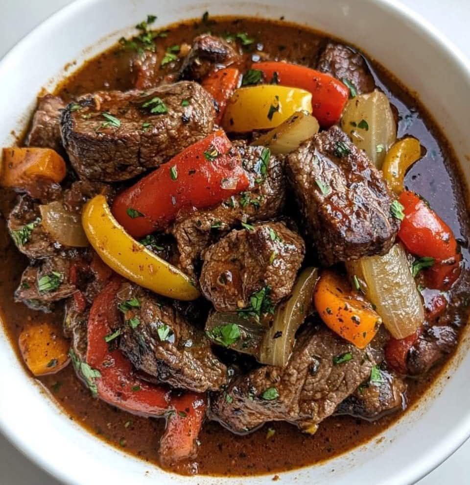 WOULD YOU EAT THIS PEPPER STEAK IN A CROCK POT