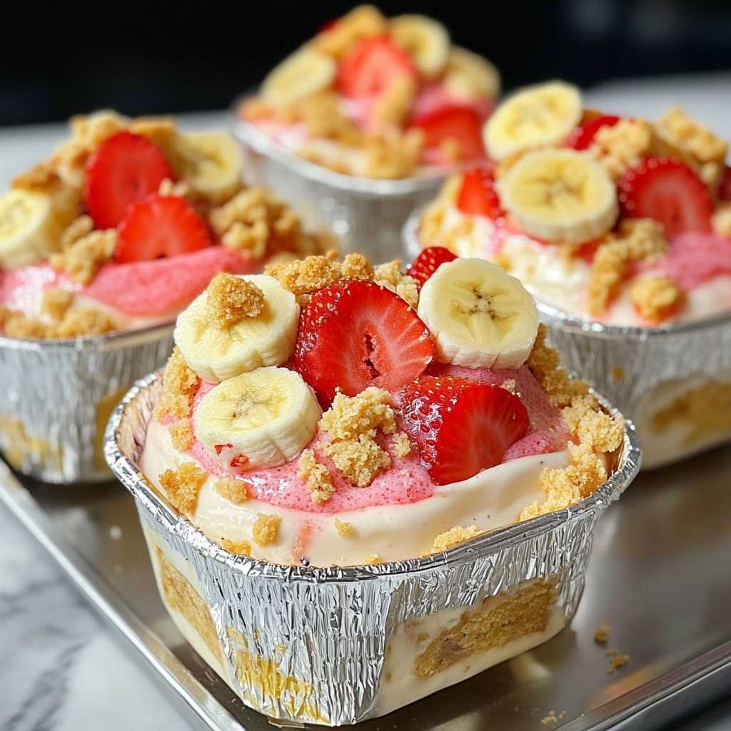 Strawberry Cheesecake Banana Pudding