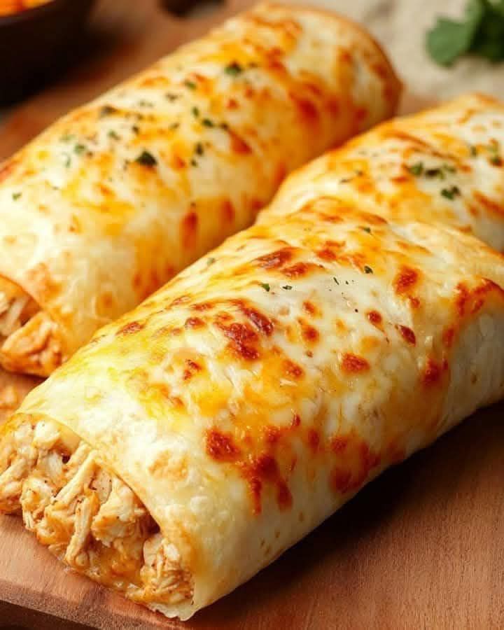 Baked Chicken Chimichangas