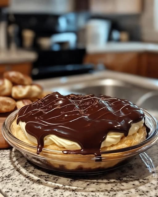 Creamy Chocolate Eclair Pie