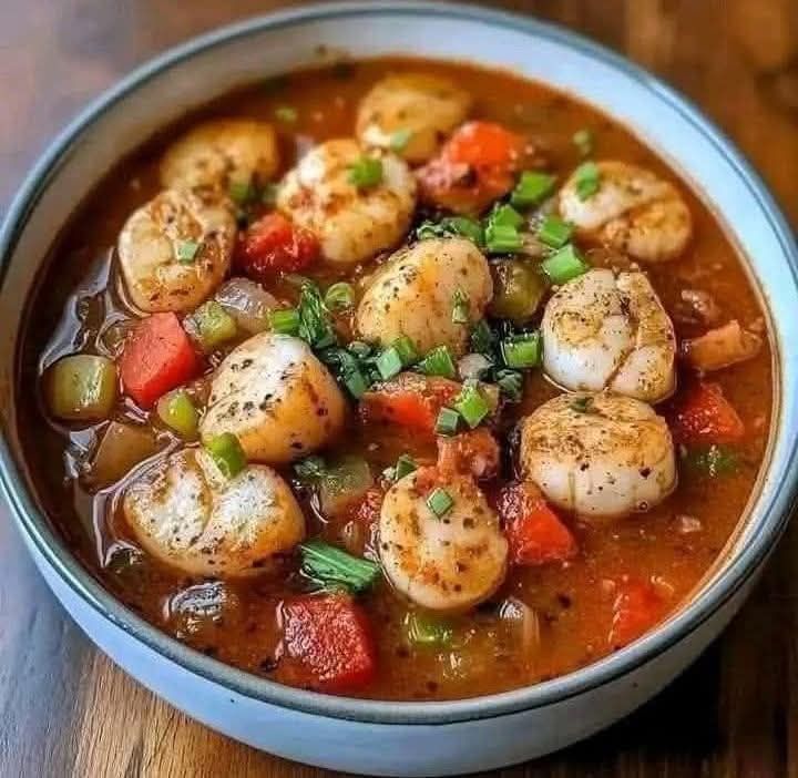 Luxe Cajun Seafood Gumbo with Scallops and Lobster