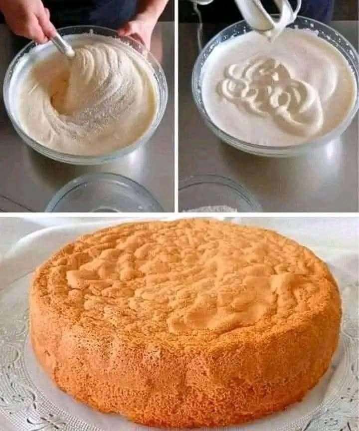 3-INGREDIENT SPONGE CAKE