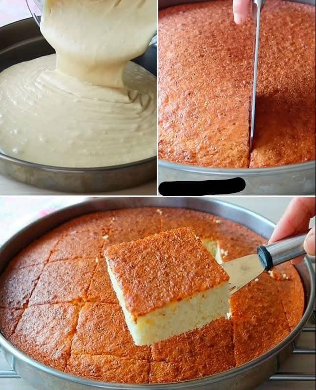 Milk cake. Very easy! 