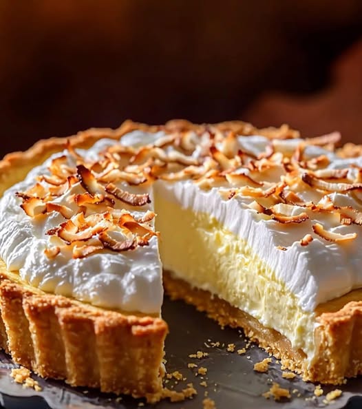 Heavenly Coconut Cream Tart 