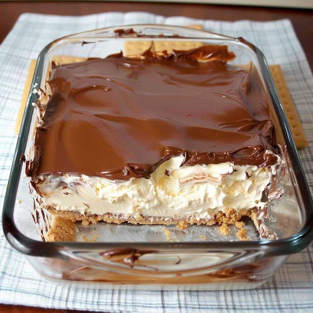 Decadent No-Bake Chocolate Eclair Dessert