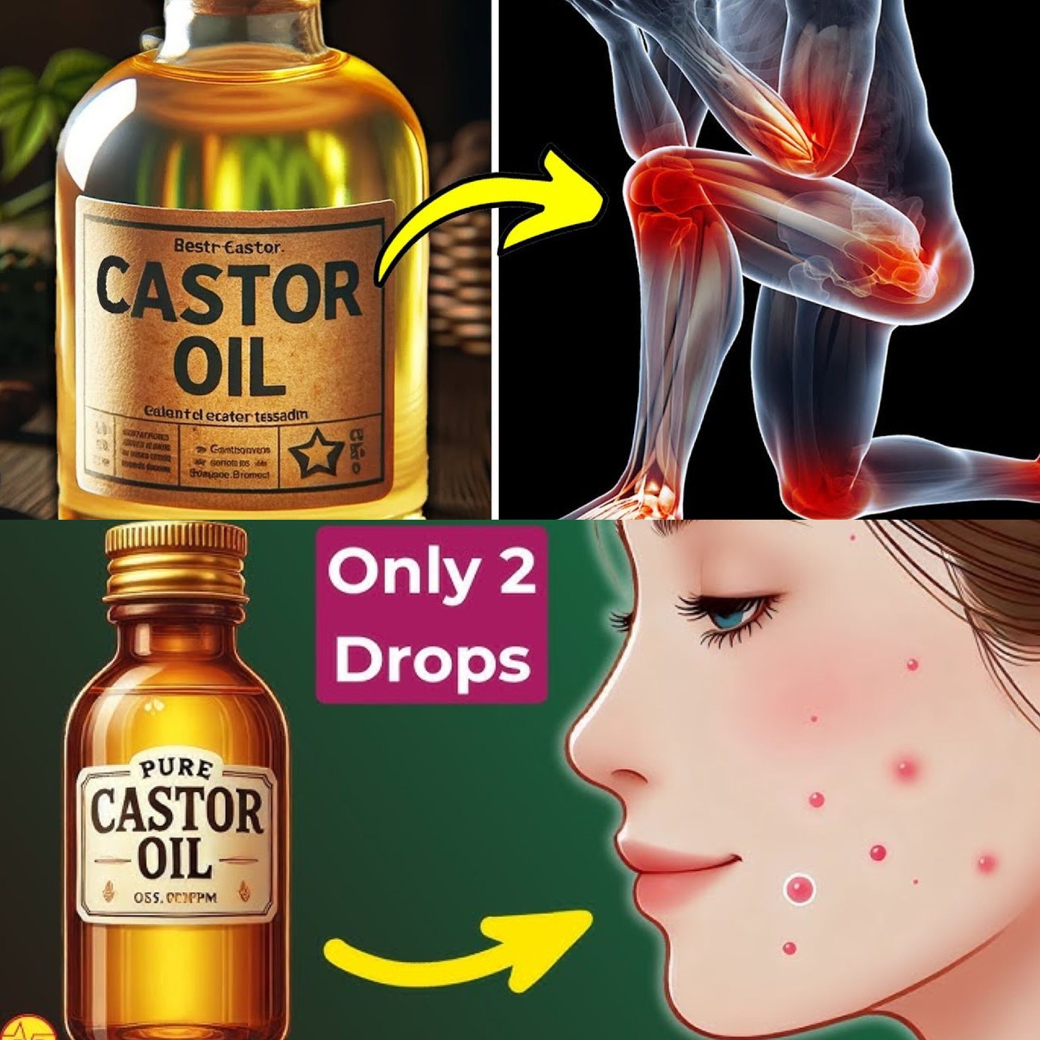 Use castor oil before sleeping and BE AMAZED WHAT HAPPENS