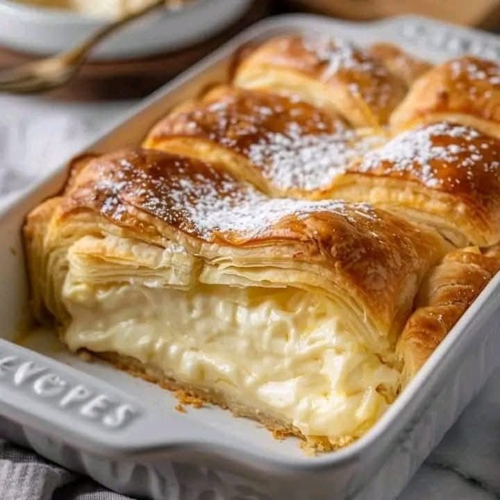 Creamy Cheesecake Crescent Rolls Casserole