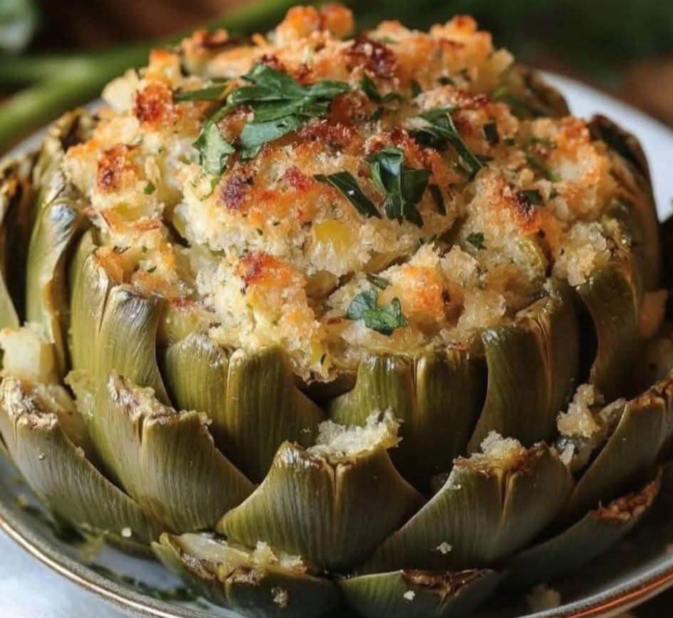 Baked Stuffed Artichoke