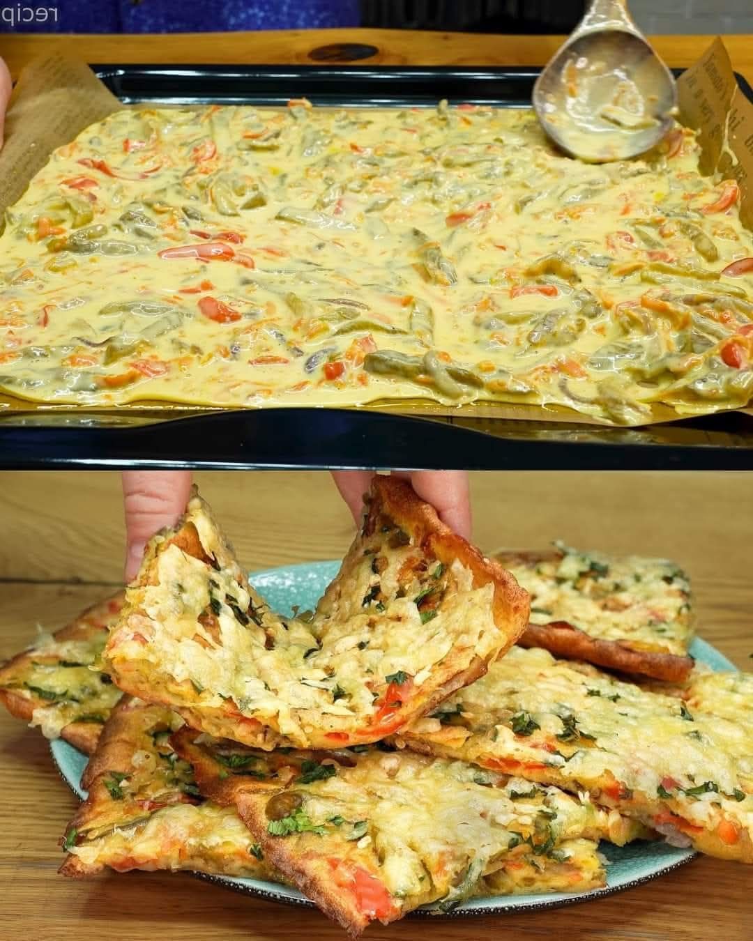 Baked Eggplant Casserole with Cheese and Vegetables