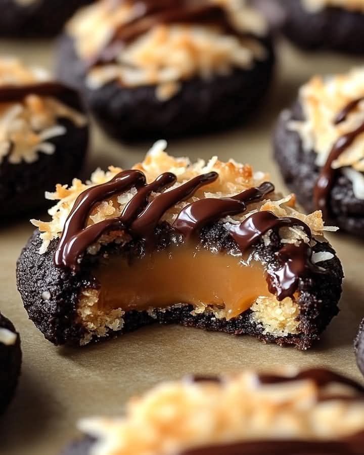 Homemade Samoas Girl Scout Cookies