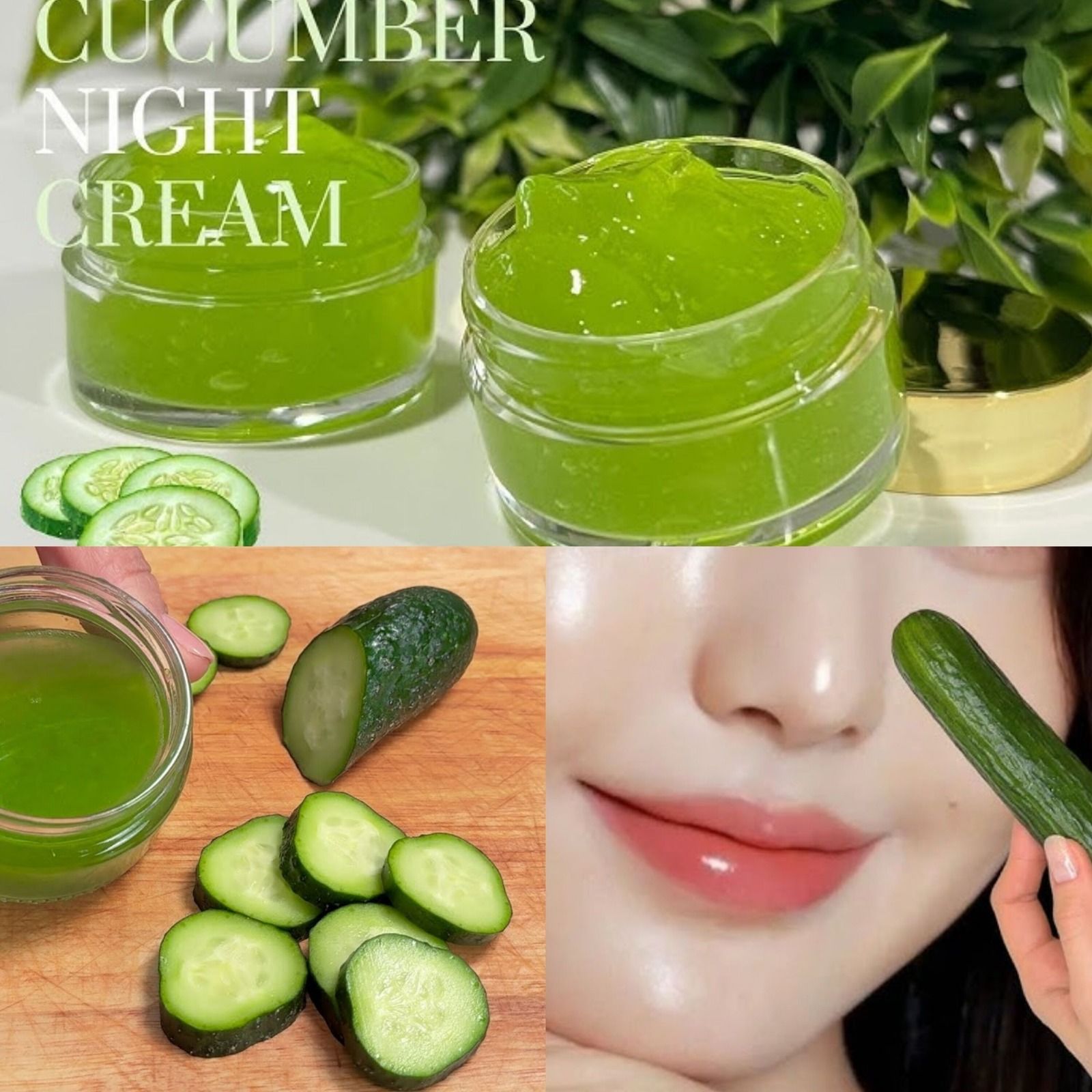 DIY Collagen-Boosting Cucumber Cream: Look 20 Years Younger Naturally