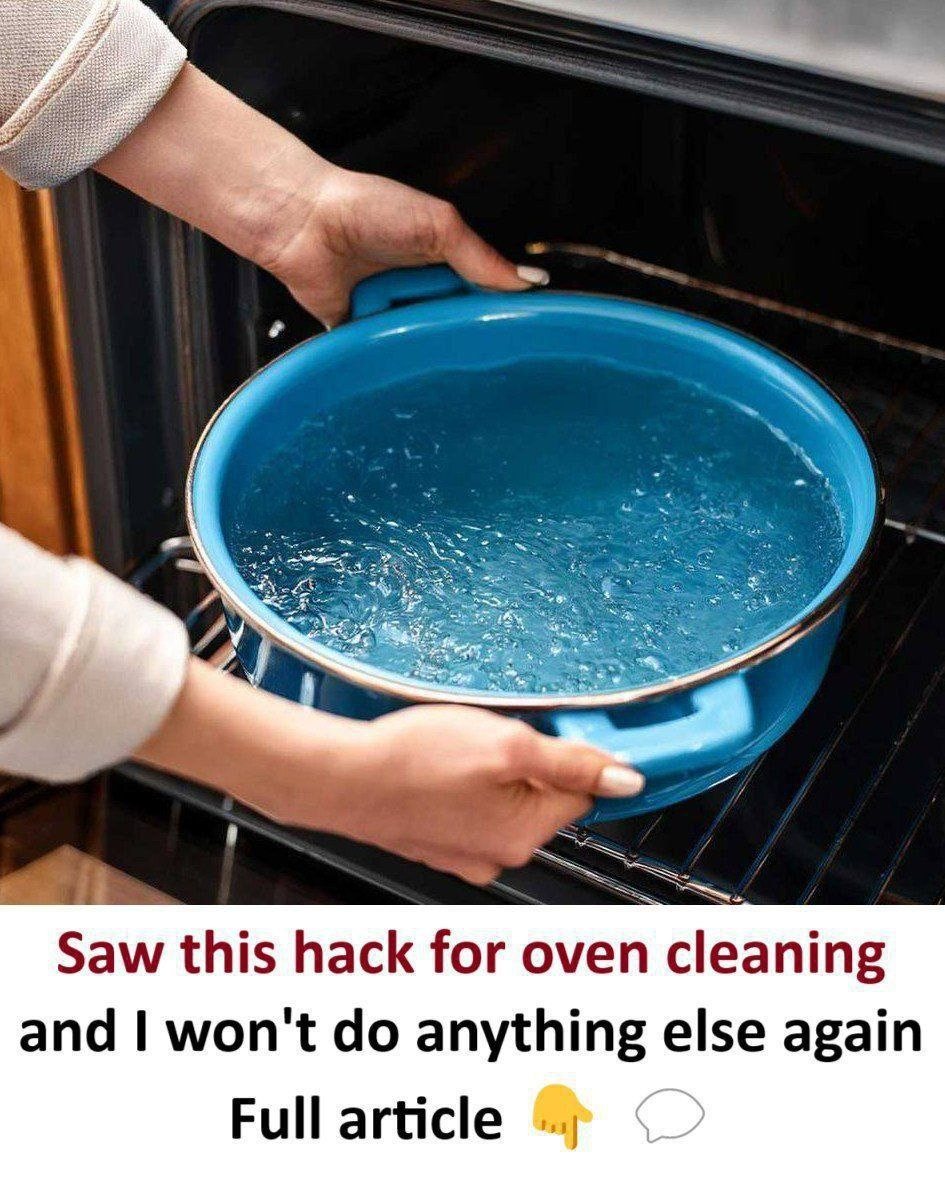 Trick to clean the oven