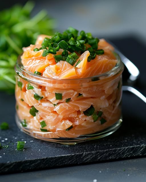 Rillettes with two salmons, Joël Robuchon style