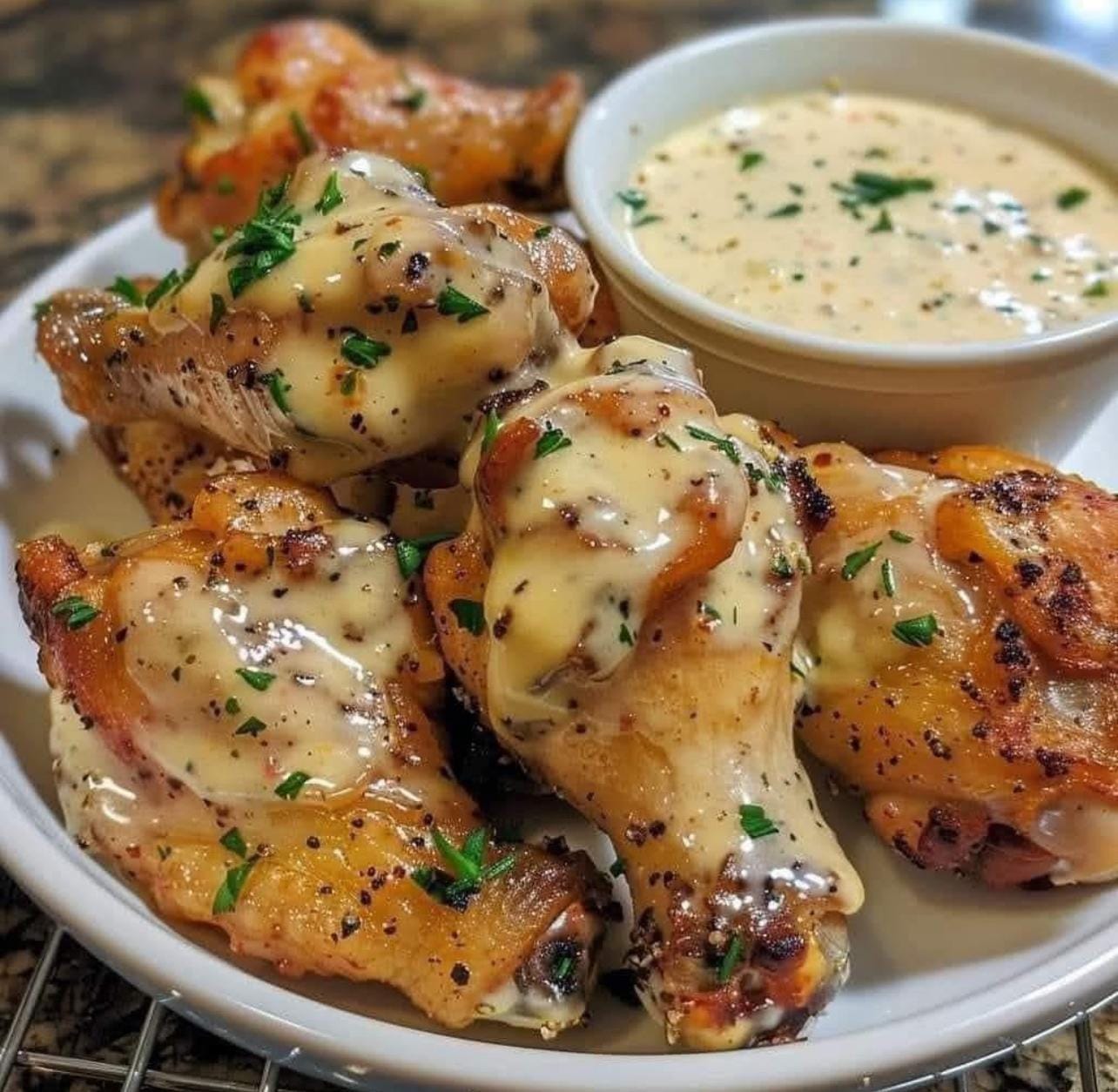 Alfredo Chicken Wings