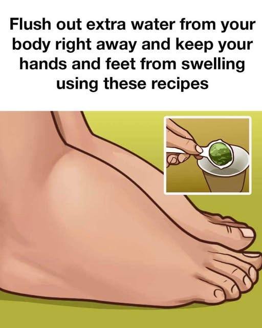 Flushing out extra water from your body and keep your hands and feet from swelling with these recipes