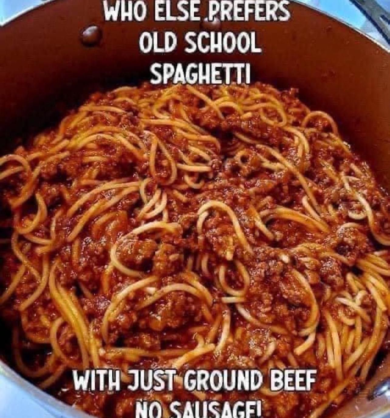 Old-school spaghetti*