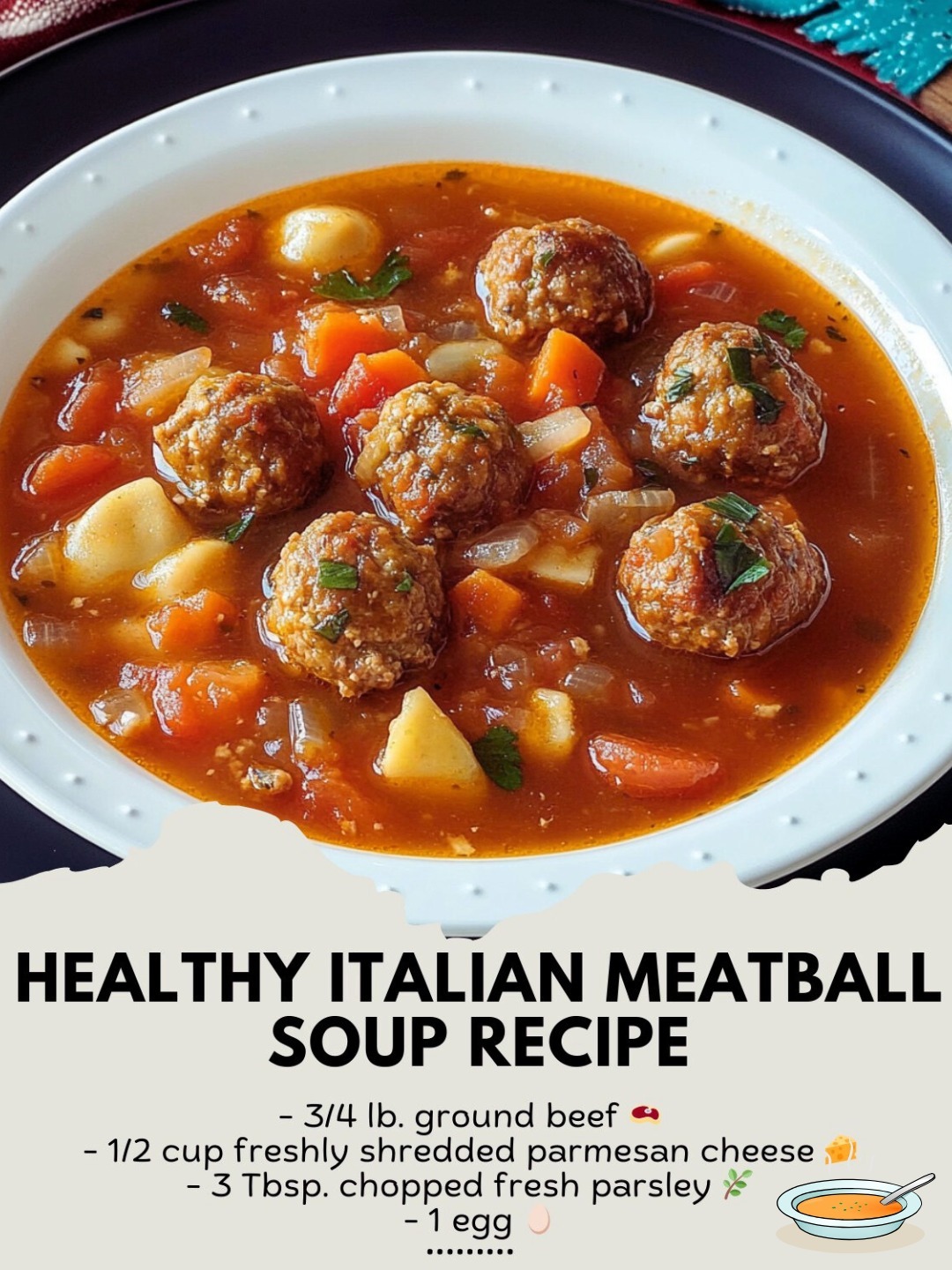 Healthy Italian Meatball Soup Recipe 