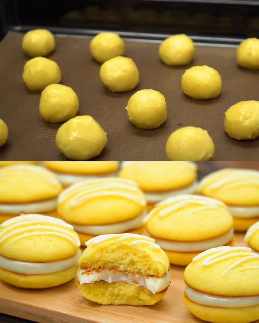  lemon biscuits with filling