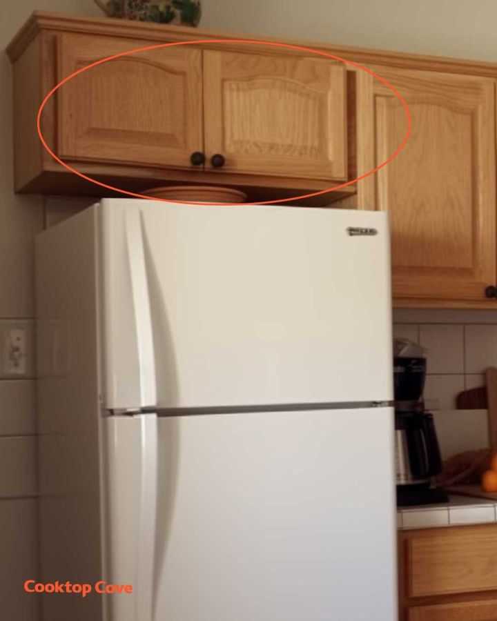 If you have these cupboards above your fridge