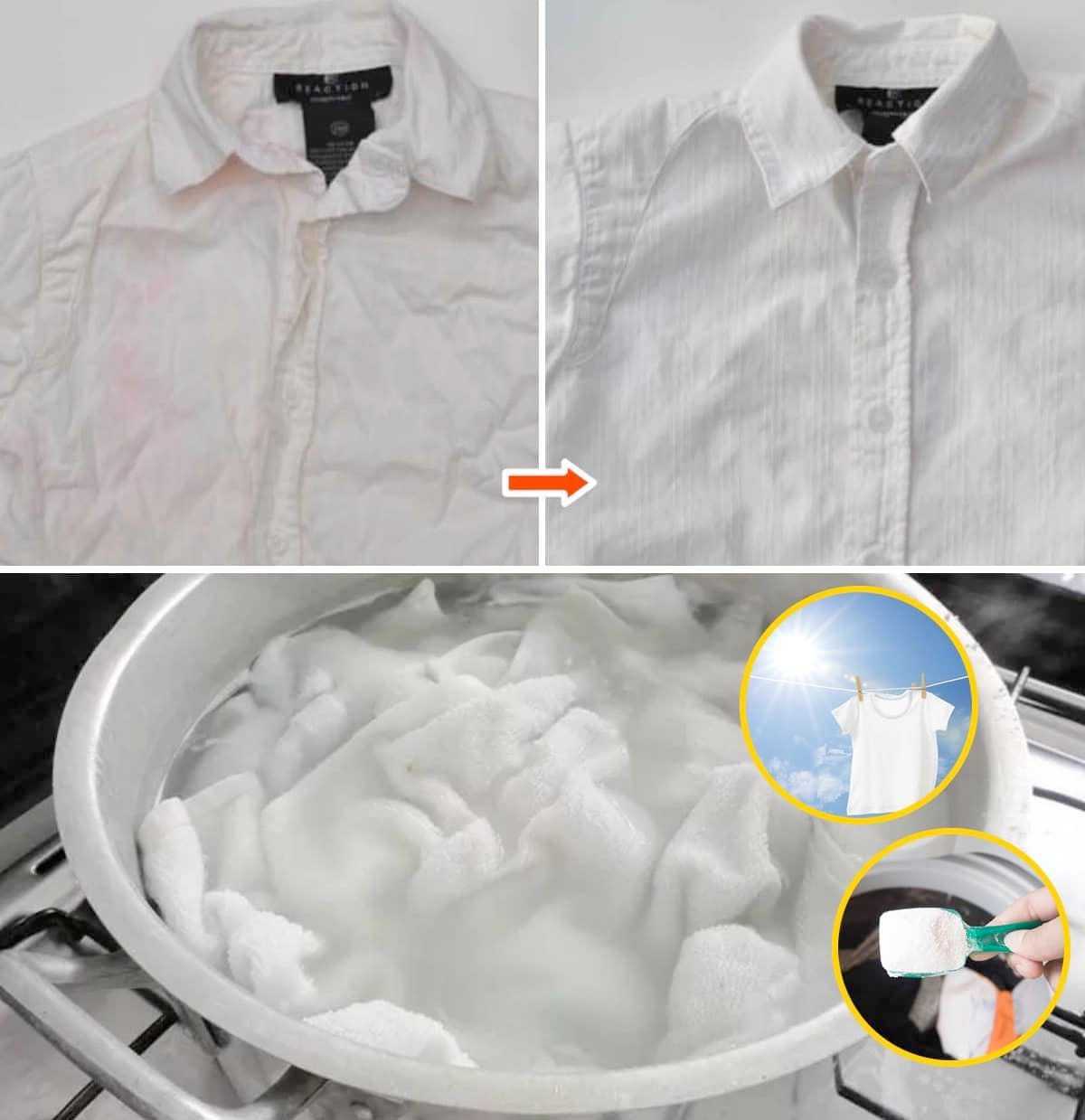 How to whiten white clothes and remove old yellowish stains