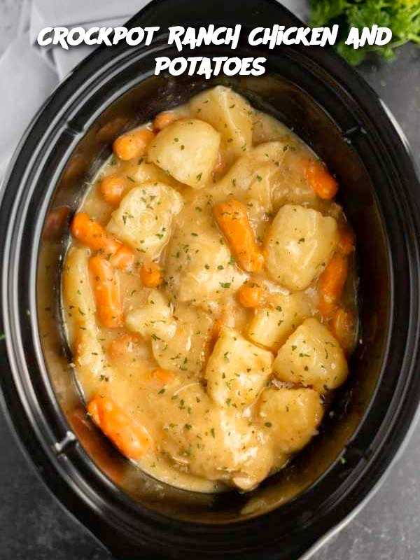 Crockpot Ranch Chicken and Potatoes 