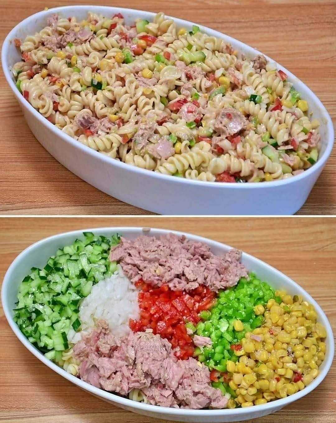 COLD PASTA SALAD RECIPE WITH TUNA