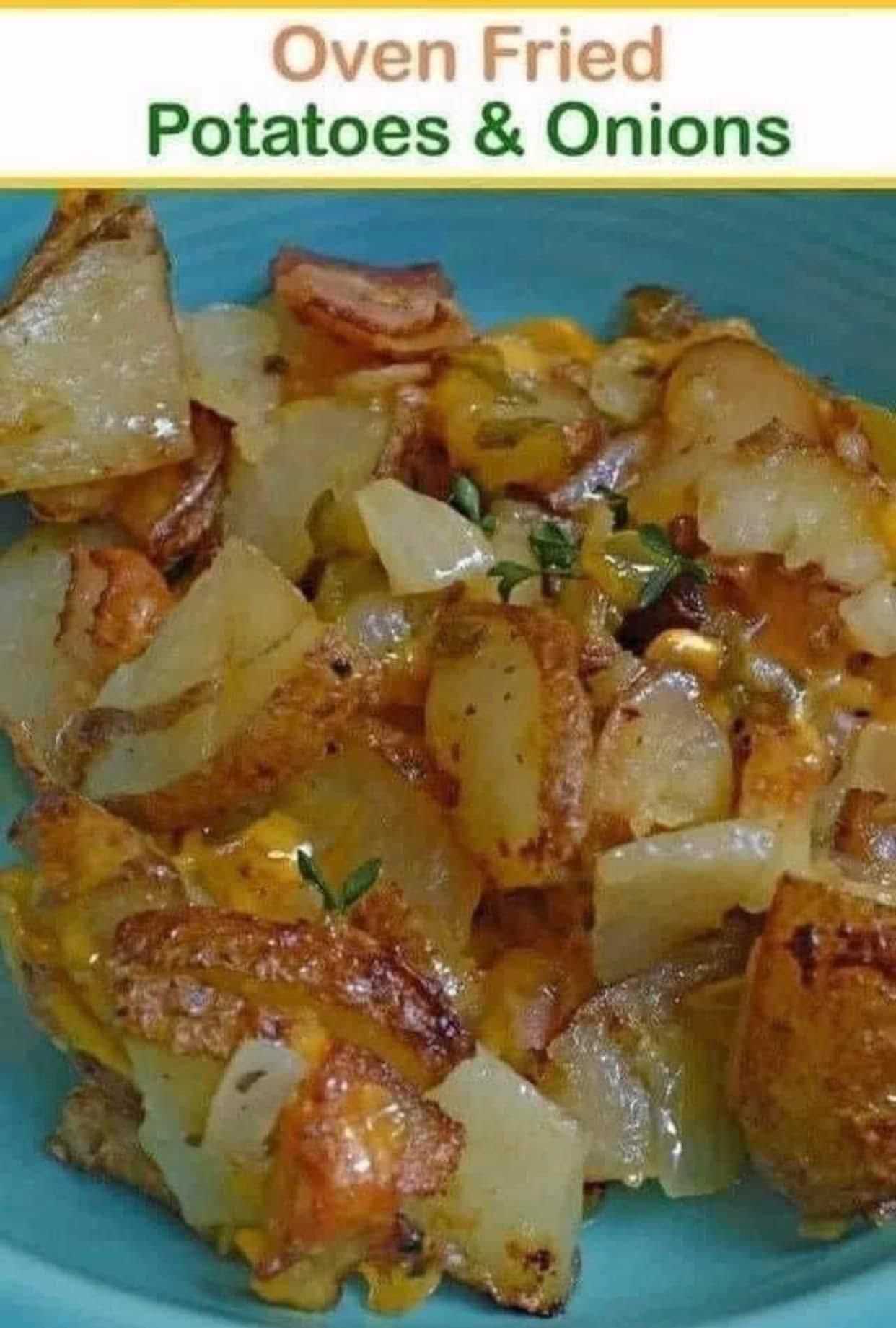 FRIED POTATOES & ONIONS