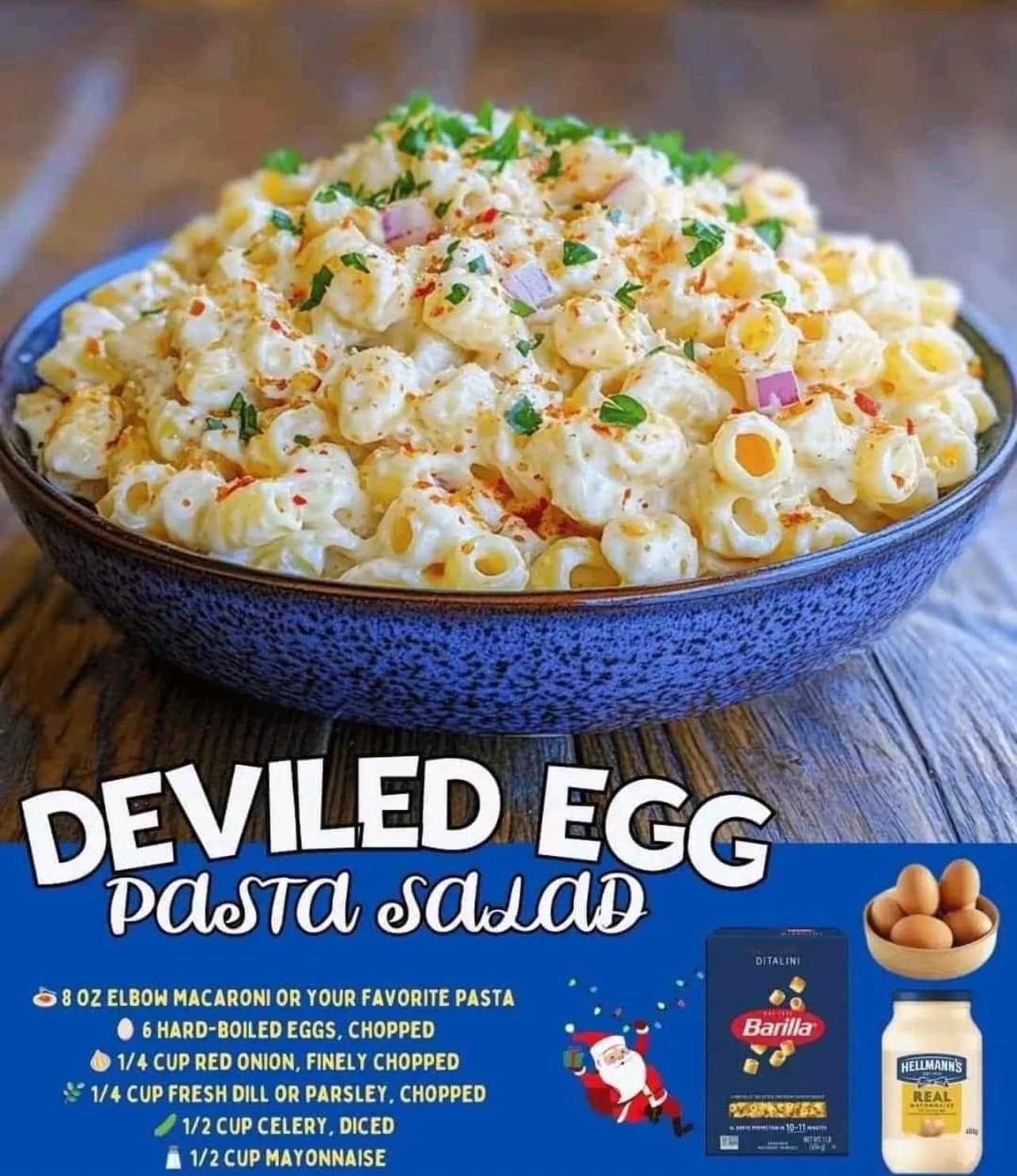 Deviled Egg Pasta Salad 