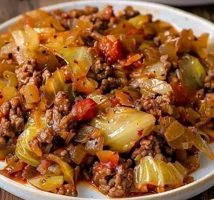 Cabbage and Ground Beef