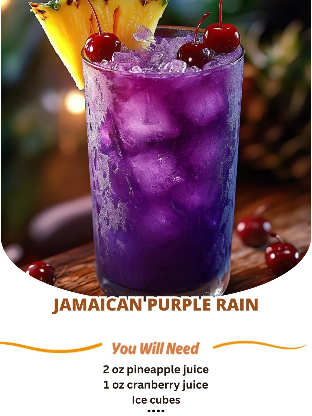 Jamaican Purple Rain: A Tropical, Refreshing Cocktail