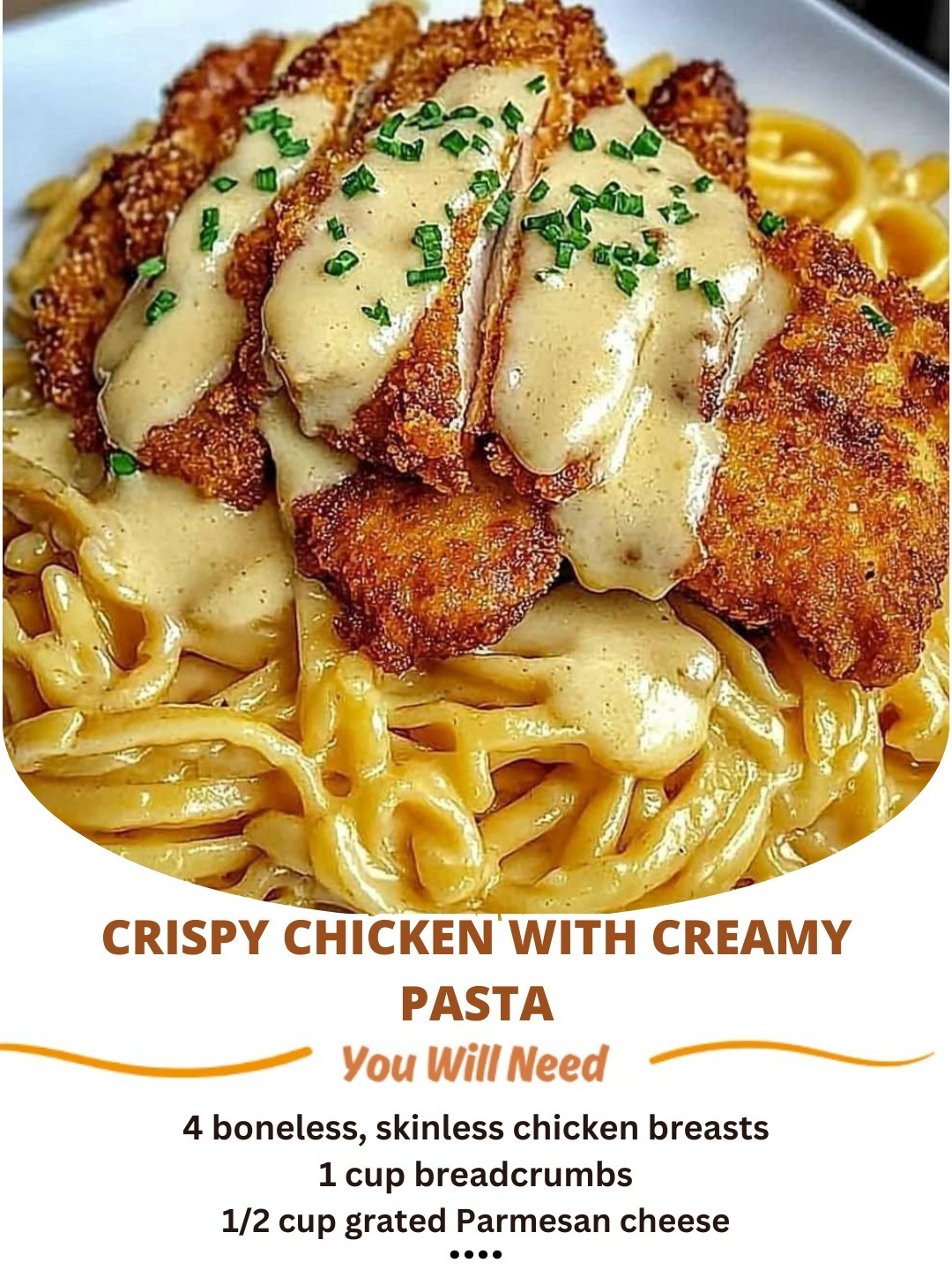 Crispy Chicken with Creamy Pasta: A Perfectly Balanced Comfort Dish