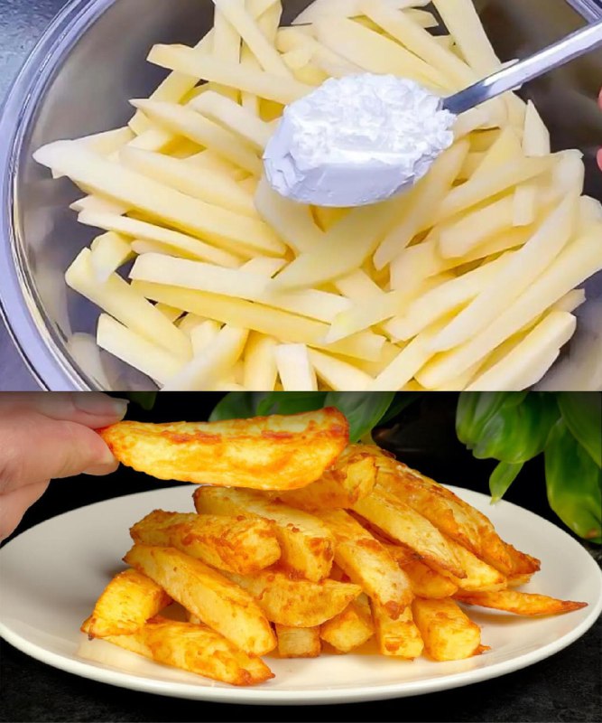 Der Trick, um leckere knusprige Pommes ohne einen Tropfen Öl herzustellen