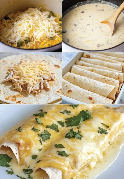 Low Carb White Chicken Enchiladasv