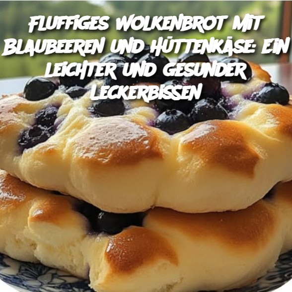 Fluffiges Wolkenbrot mit Blaubeeren und Hüttenkäse: Ein leichter und gesunder Leckerbissen