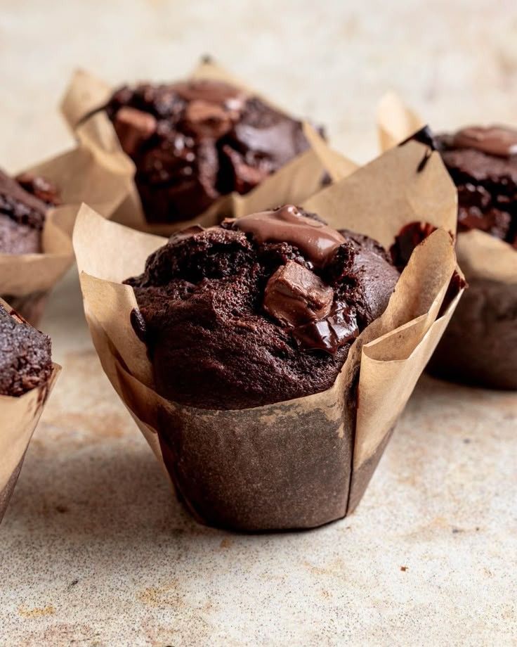 Triple Chocolate Muffins