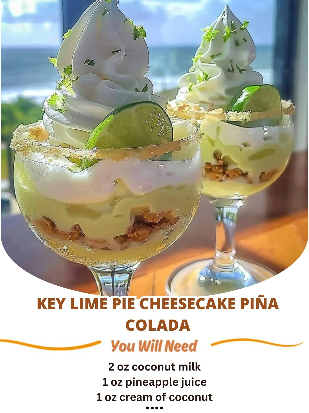 Key Lime Pie Cheesecake Piña Colada: A Tropical, Creamy, & Tangy Delight! 